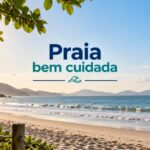 Praia bem cuidada