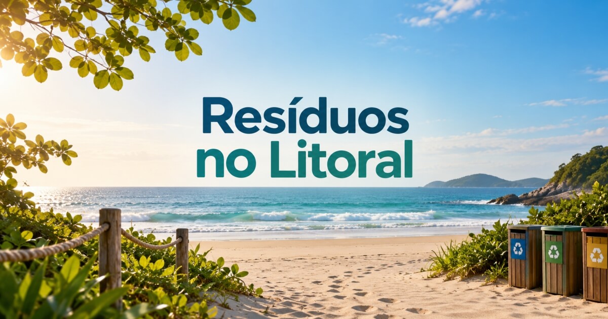 Resíduos em áreas litorâneas